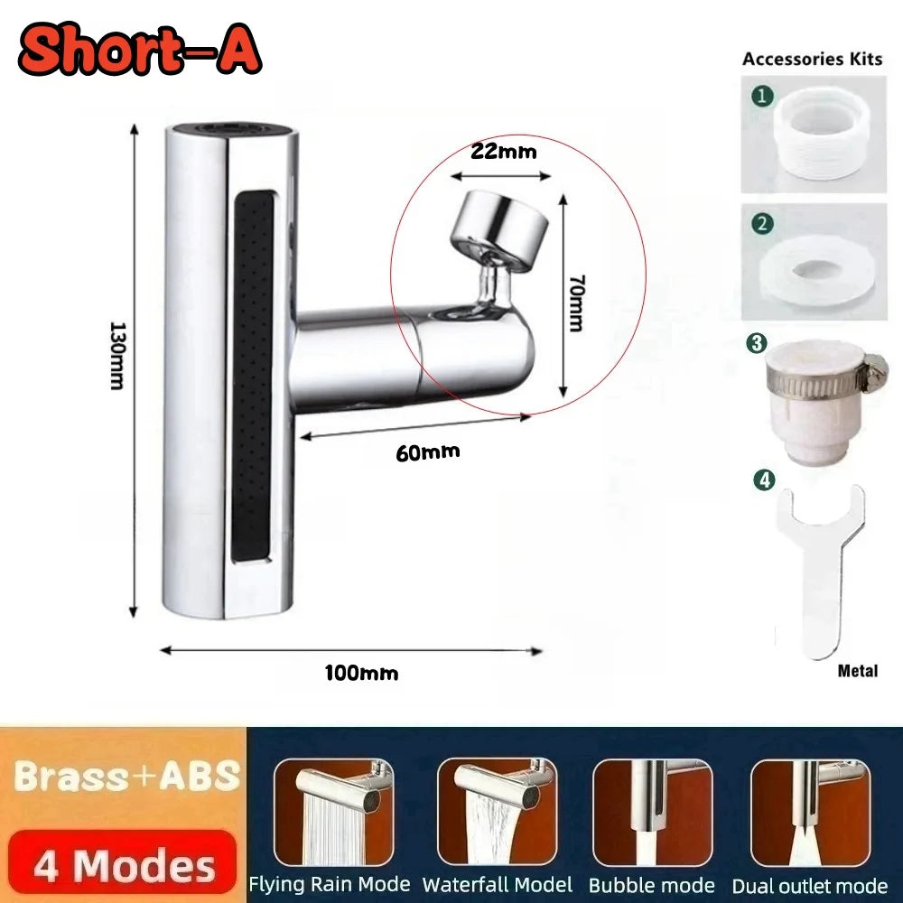 Sink Faucet Connector Sink Waterfall Faucet Splash-Proof Artifact