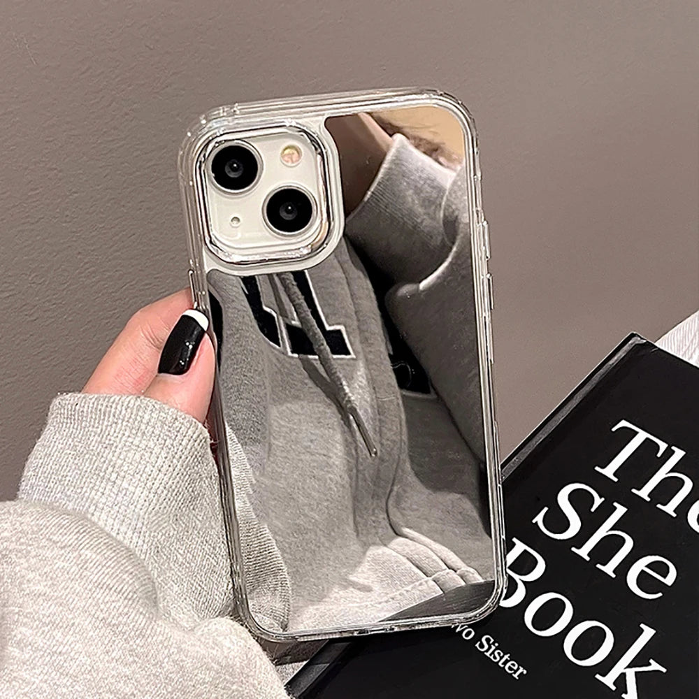 Luxury Acrylic Makeup Mirror Phone Case Iphone 17
