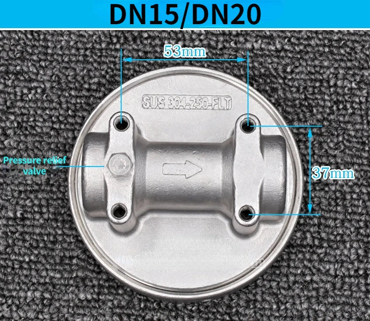 1pc 304/316 Stainless Steel Prefiler Water Filter Industrial