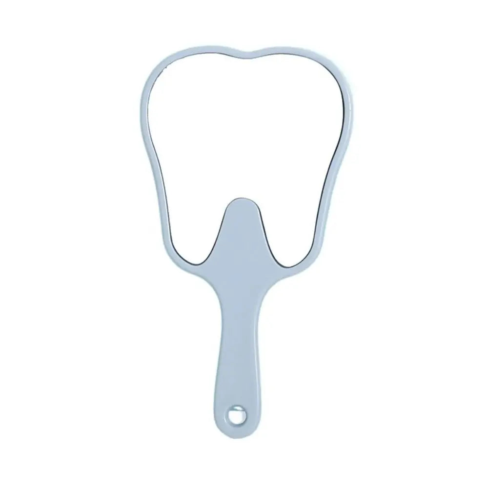 Durable Plastic Tooth-Shaped Mirror Mini Lightweight Handheld