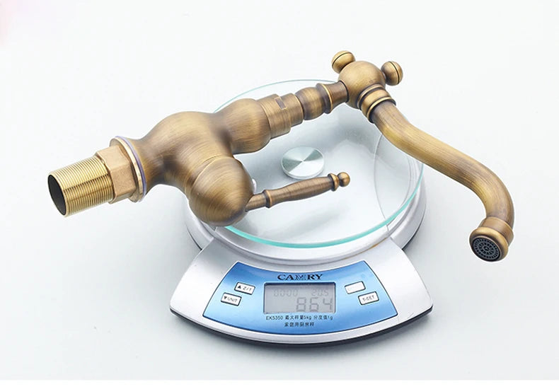 Bathroom Sink Faucet Antique Bronze 360 Degree Turn