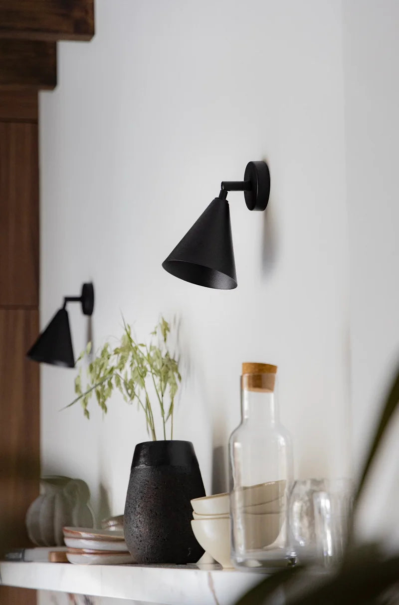 Nordic Full Copper Retro Wall Lamp Master Bedroom