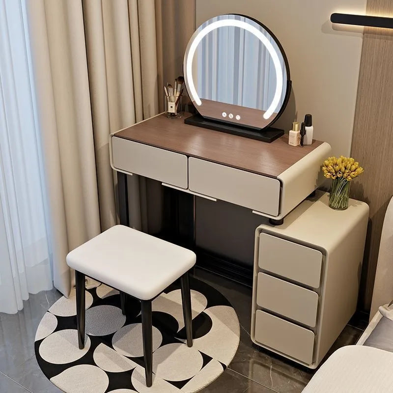 Girls Bedroom Dressing Table Storage Stool Solid Wood
