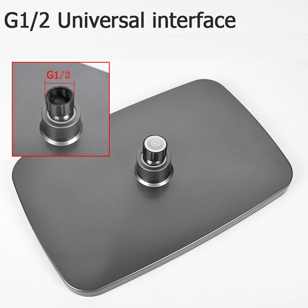 320mm Big Panel Supercharge Waterfall Shower Head Modes
