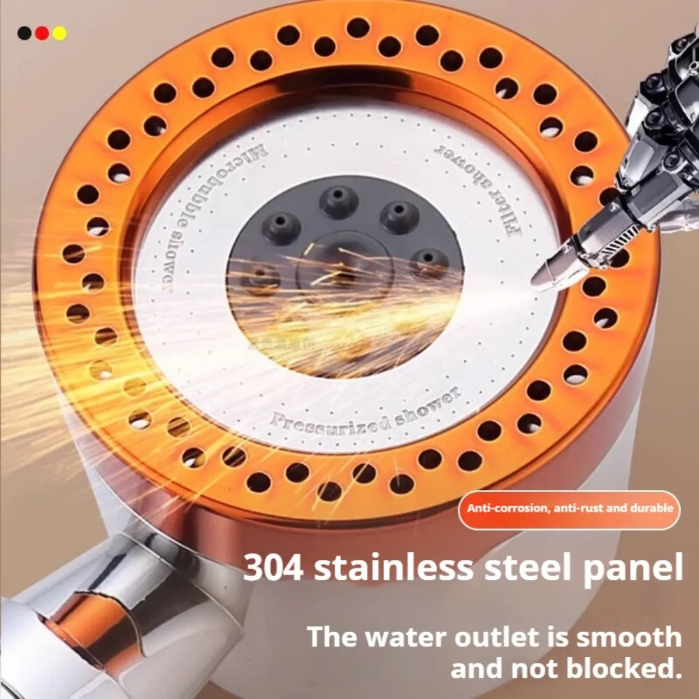 Modes Bathroom Shower Head High Pressure Powerful Rain