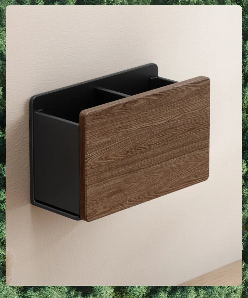 Luxury Walnut Wood Wall Mount Storage Box No