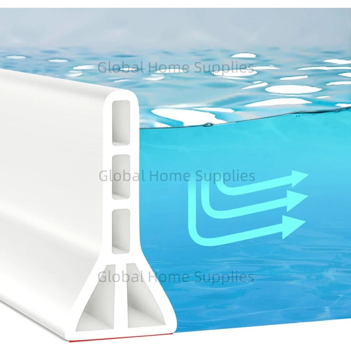 Upgraded / 10cm High Shower Threshold Water Dam