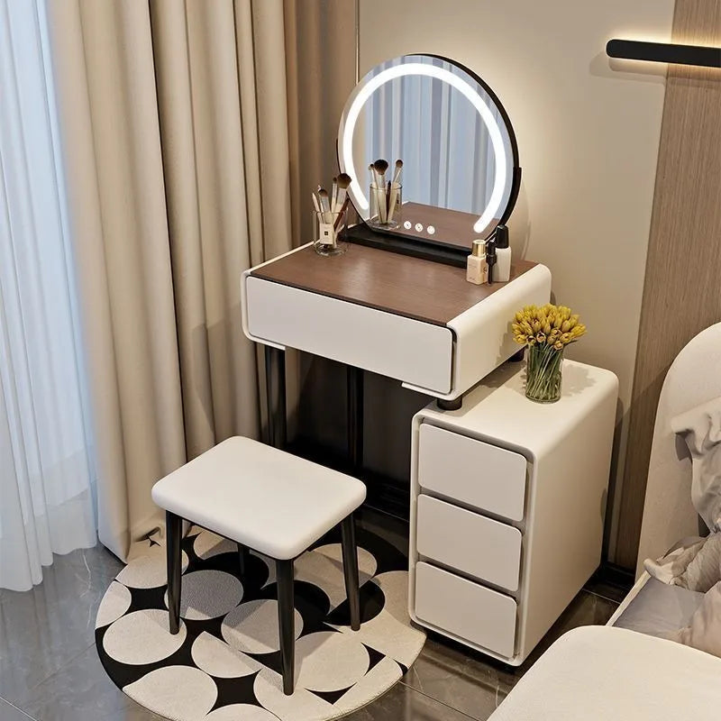 Girls Bedroom Dressing Table Storage Stool Solid Wood