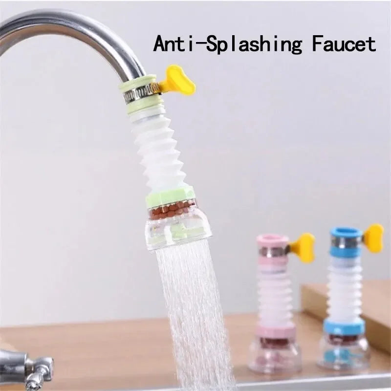 Anti-Splashing Faucet Can Rotate Extend Filter Universal Water