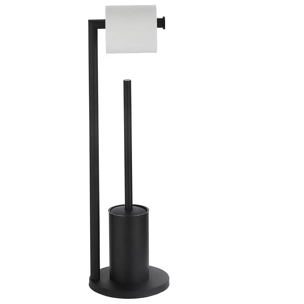 Floor-To-Ceiling Toilet Brush Holder Stainless Steel Toilet