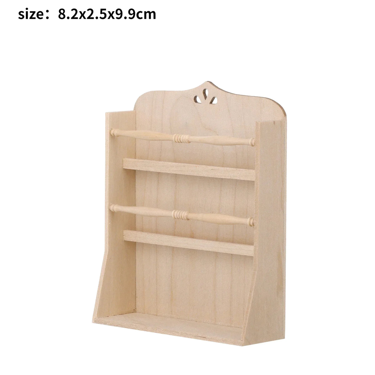1/6 Scale Dollhouse Miniature Furniture Wooden Shelf Cabinet