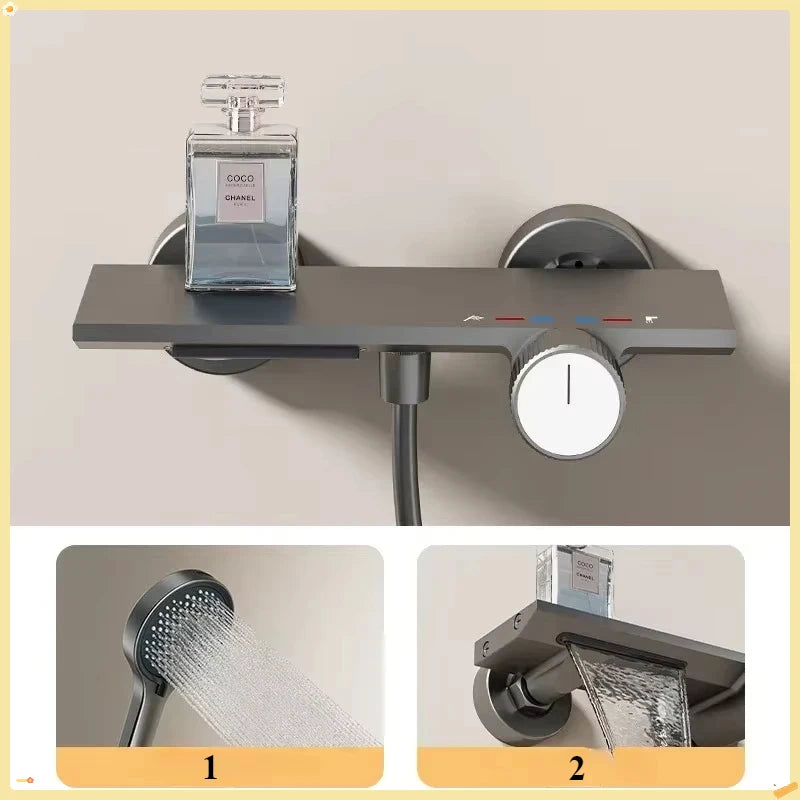 Knobbed Two Ways Water Outlet Simple Shower System