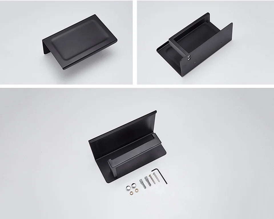 Matte Black Bathroom Hardware 304 Stainless Steel Towel