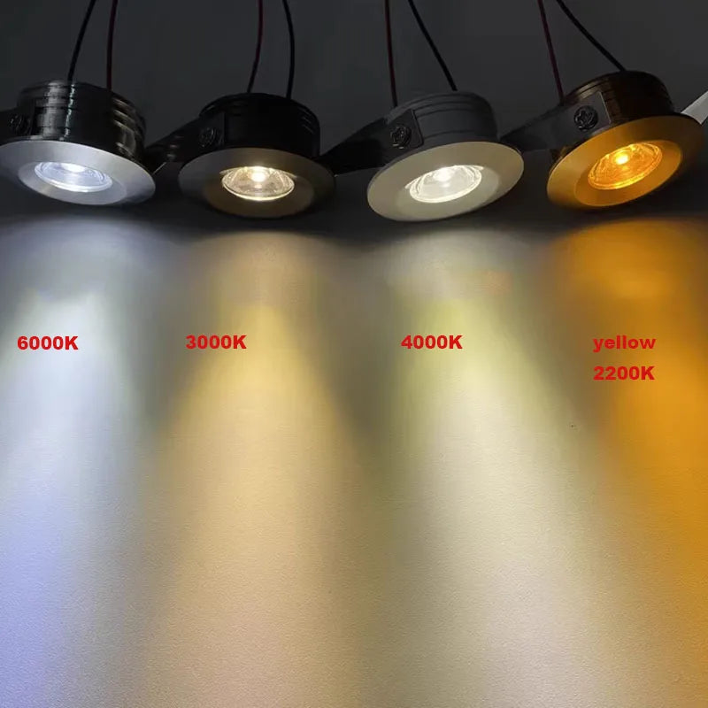 4/10pcs 35mm Cut 1w Led Recessed Cabinet Mini