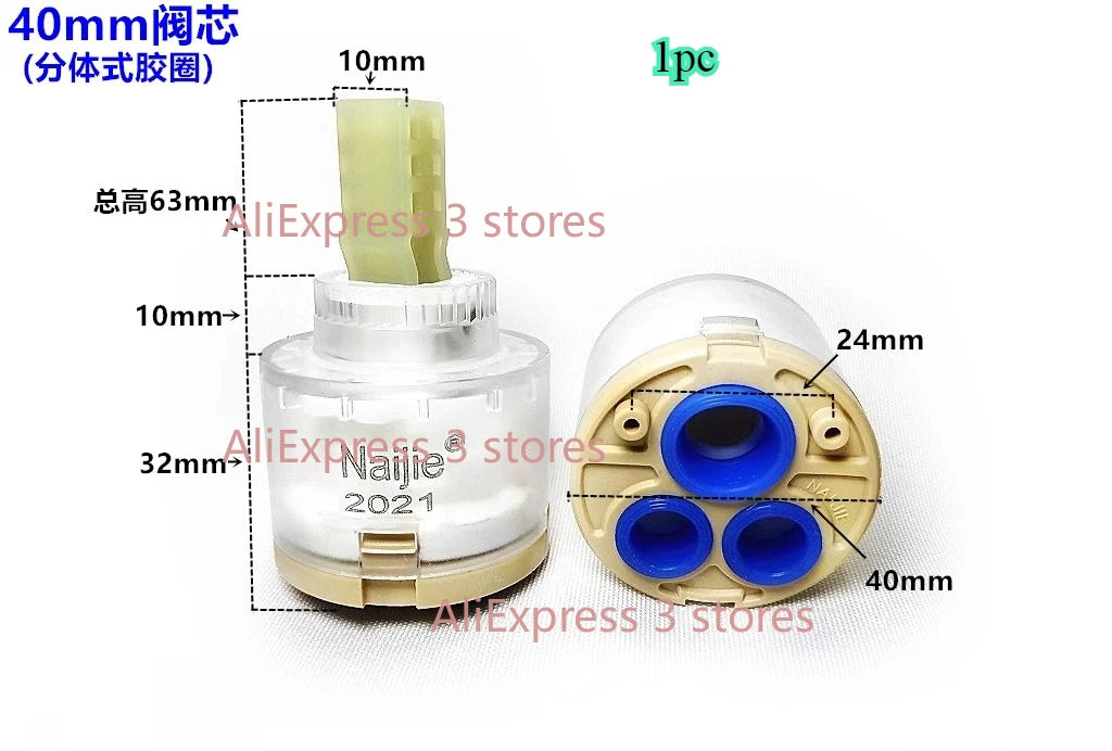 1pcs 28mm/35mm/40mm Water Mixer Tap Faucet Cartridge Ceramic