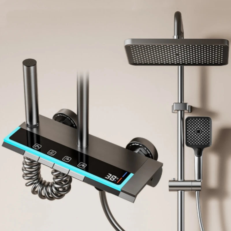 High-End Functions Bathroom Shower Faucet Digital Temperature