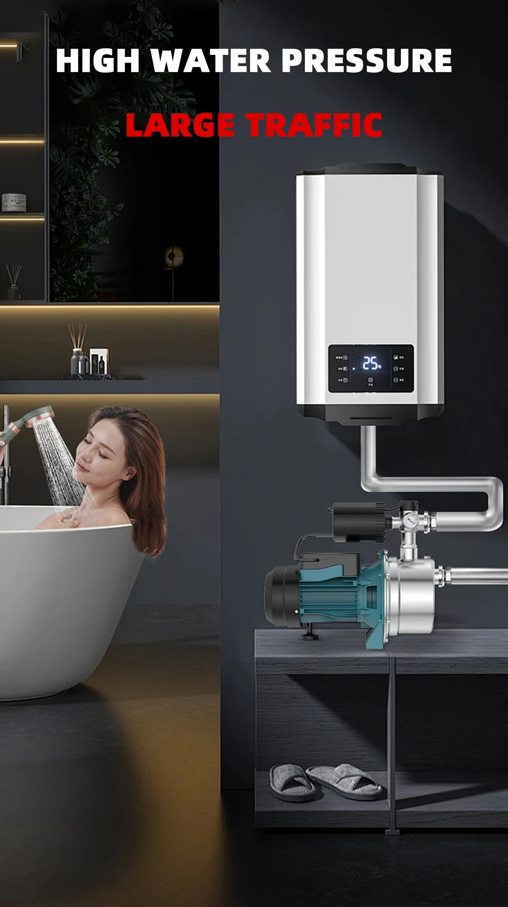 Electric Jet Pump Stainless Steel Self-Priming Pump Tap
