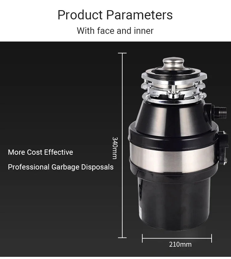 Divedeer Food Waste Disposer 220v/560w Food Residue Pulverizer