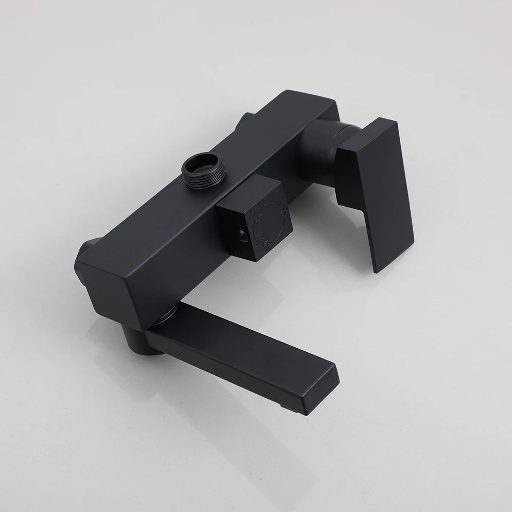 Sinlaku Rainfall Bathroom Shower Faucet Rack Shelf Bathtub