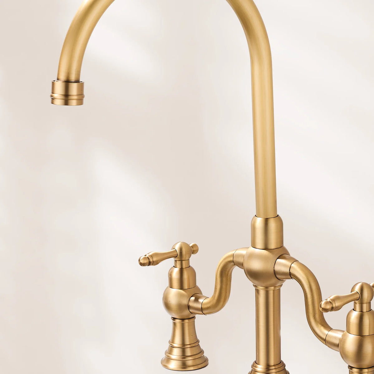 Vintage Bridge Antique Faucet Basin Solid Brass Double-Handle