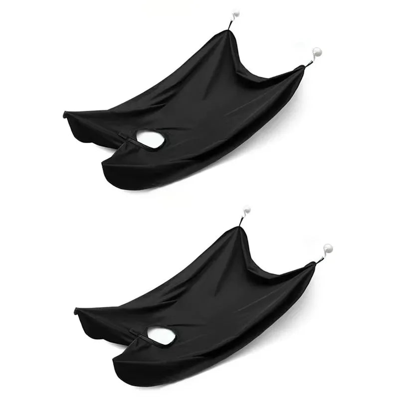 1-6pcs Men Beards Shaving Aprons Creative Wall Mirror