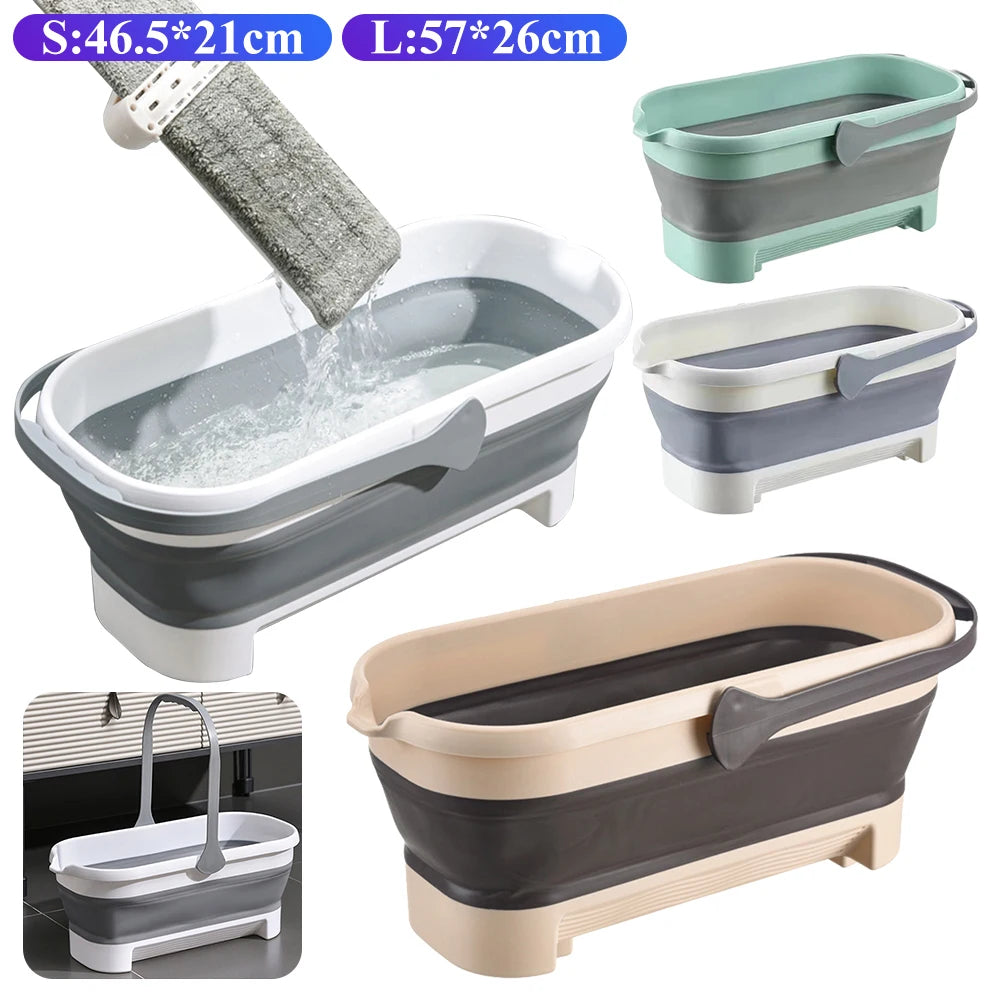 Collapsible Bucket Folding Bucket Car Wash Basin Silicone