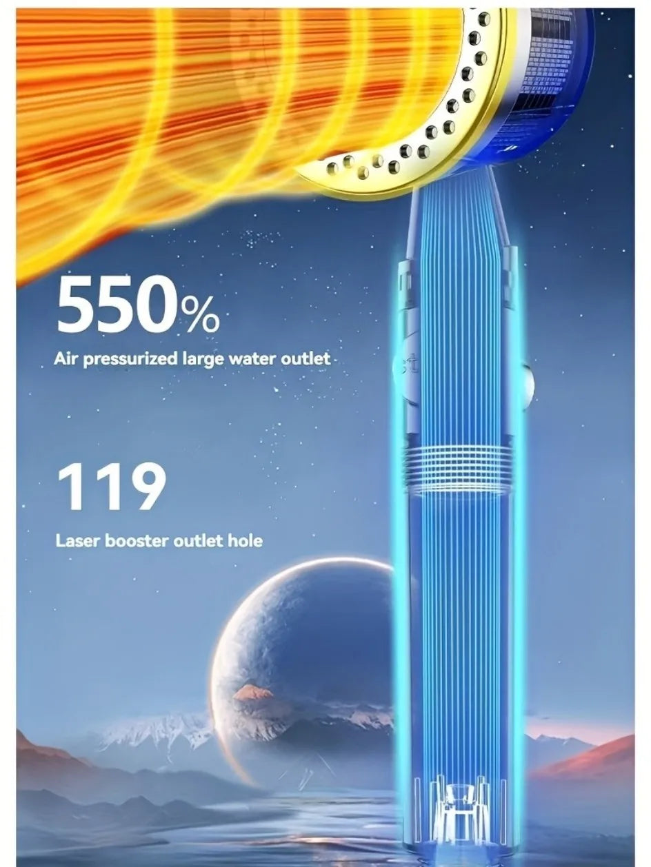 Modes Bathroom Shower Head High Pressure Powerful Rain