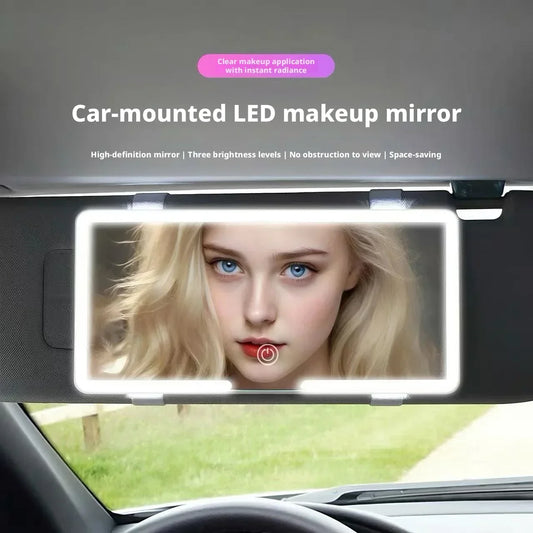 Universal Car Sun Visor Led Makeup Mirror Touch