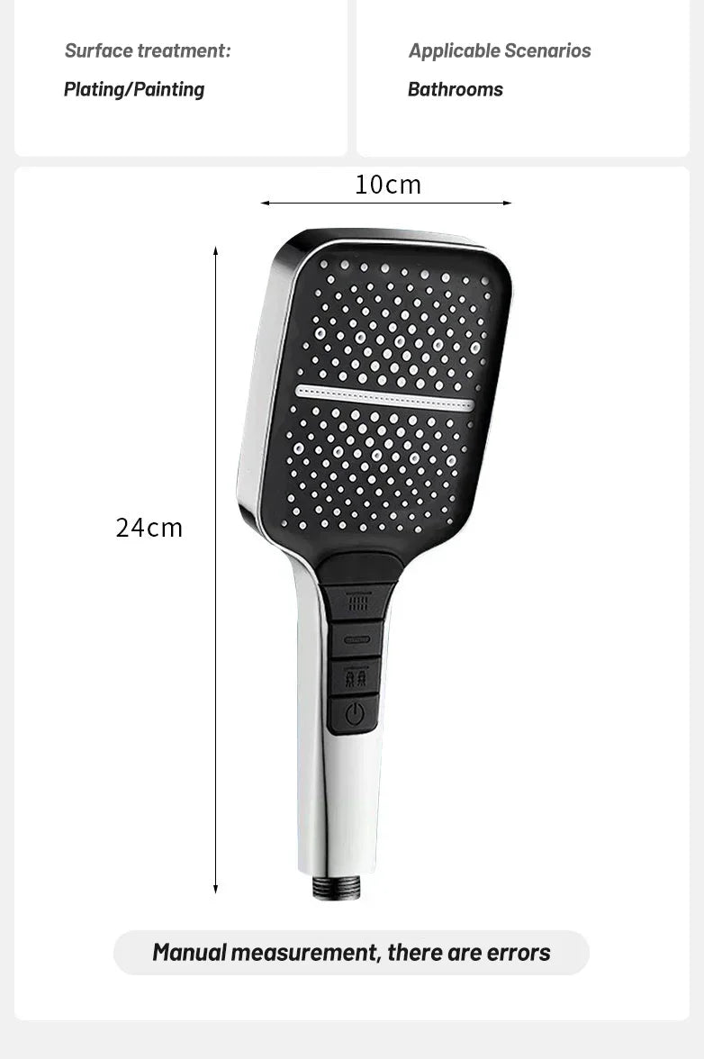 1-4pcs High Quality Bathroom High Pressure Rain Shower