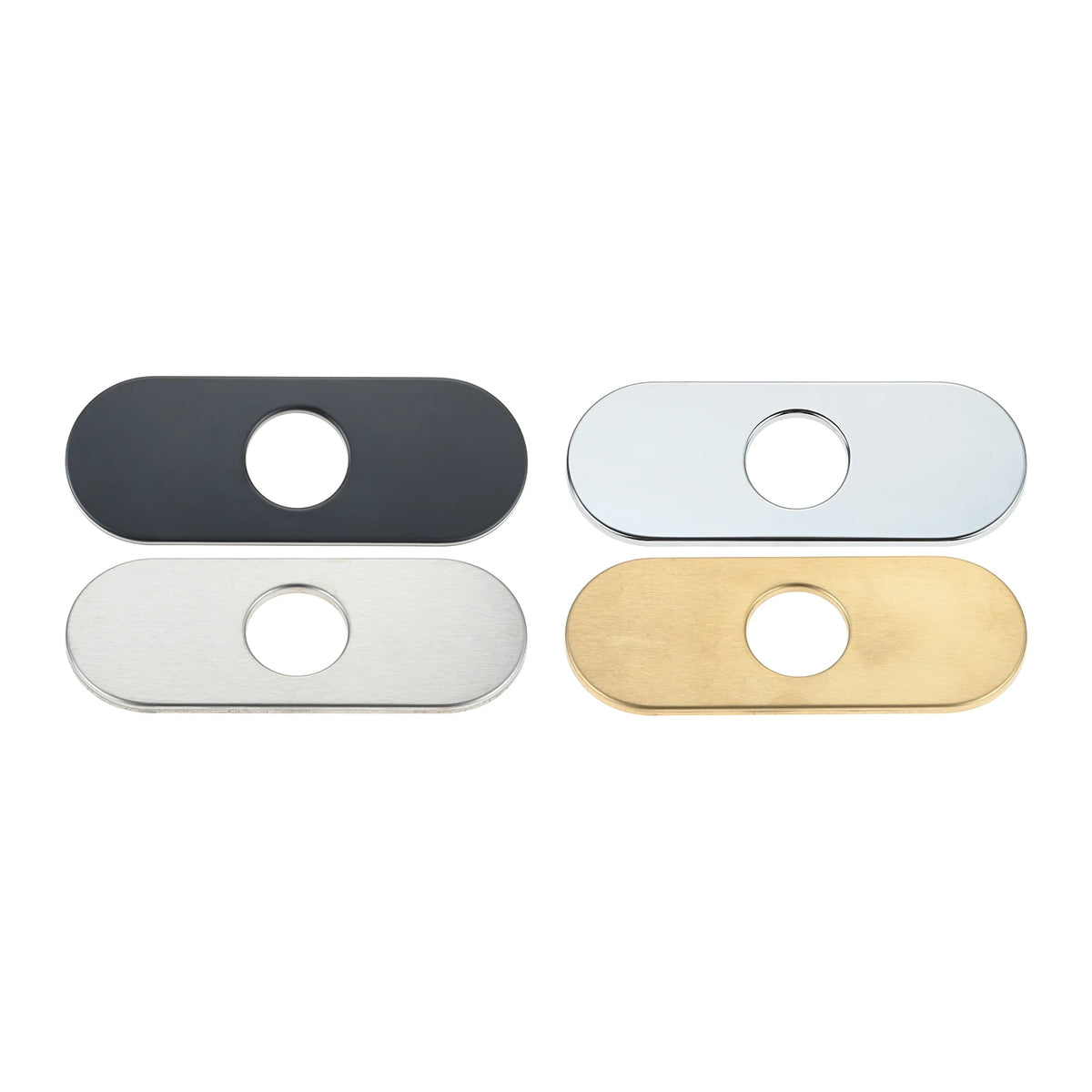 1pc Faucet Cover Plate Stainless Steel Deck Plate