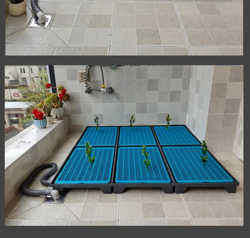 Flush Dog Toilet 28cm Enclosing Wall Large Dog