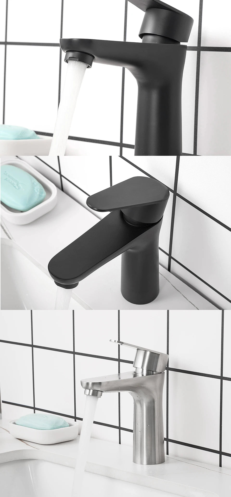 Ula G1/2 Basin Faucet Waterfall Bathroom Sink Faucet