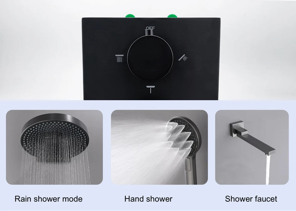 Vgx Concealed Thermostatic Shower System Temperature Digital