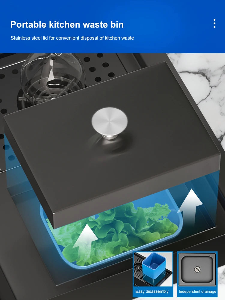 Stepped Stainless Steel Sink Cup Washer Large Slot