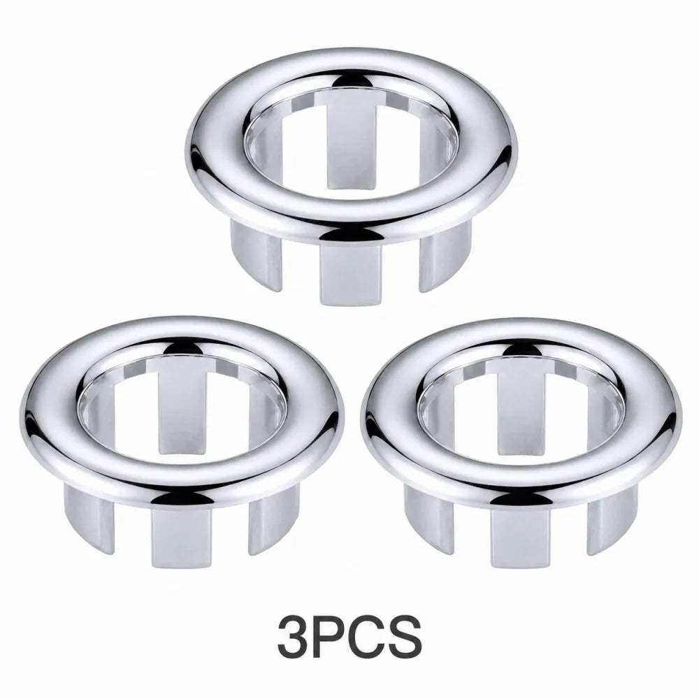 1-20pcs Round Basin Overflow Cap Sink Drain Cover