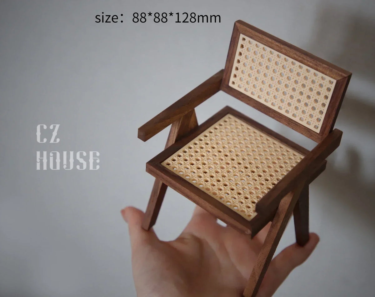 1/6 Dollhouse Miniature Furniture Wooden Shelf Cabinet Sink