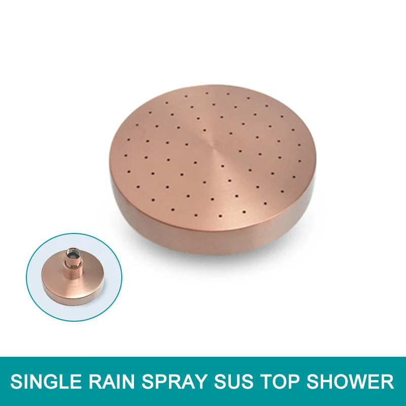 Shower Faucet System Stainless Steel Head Shower Wall