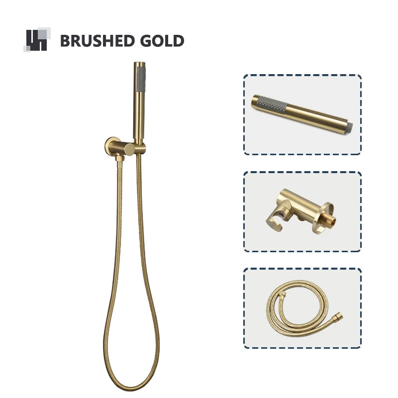Bathroom Hand Shower Head 150cm Stainless Steel Shower