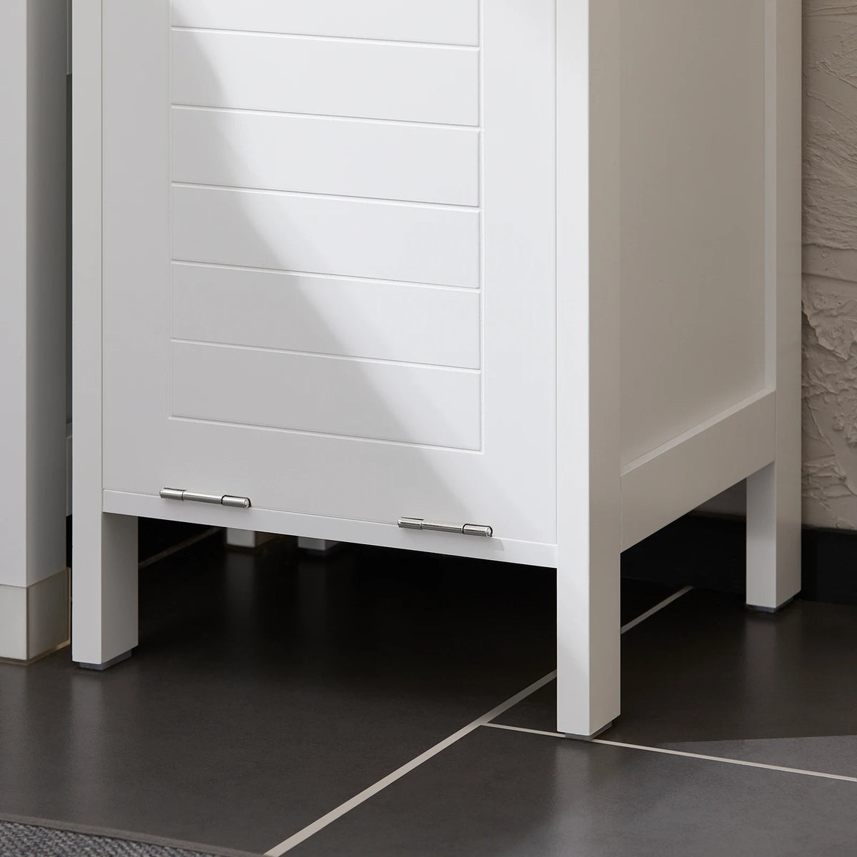 Sobuy Bzr123-W High Wardrobe Fold-Out Laundry Bag Bathroom