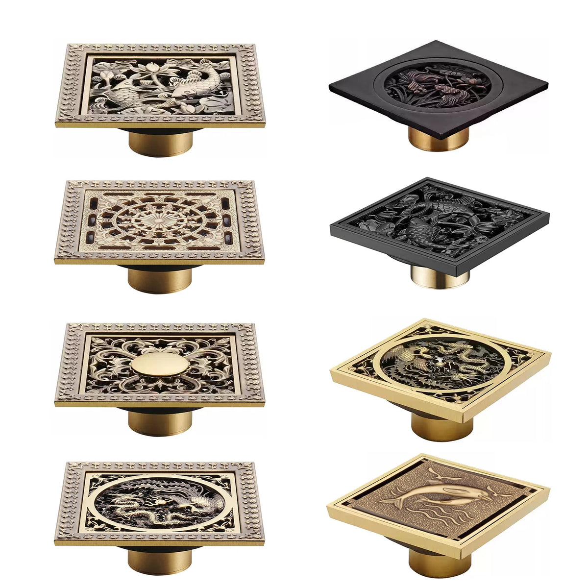 Brass Shower Drain Bathroom Floor Drain Washing Machine