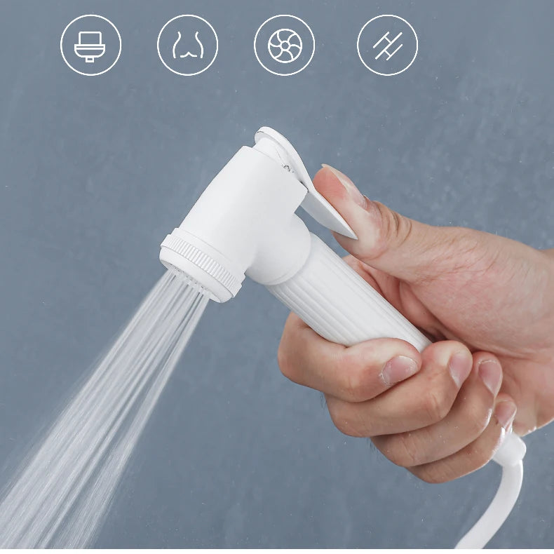 White Digital Bathroom Shower Quality Brass Bathroom Mixer