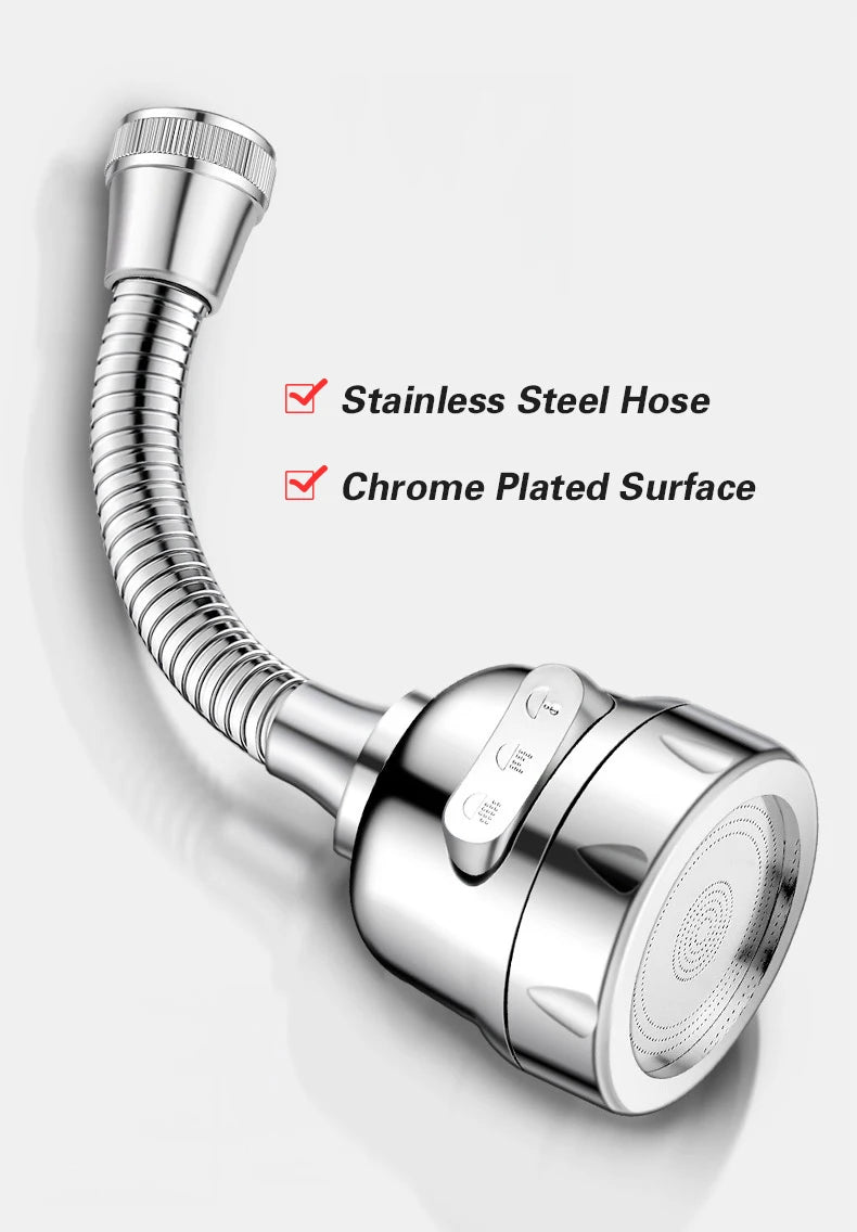 Faucet Extender 360 Degree Rotary Sink Faucet Bubbler