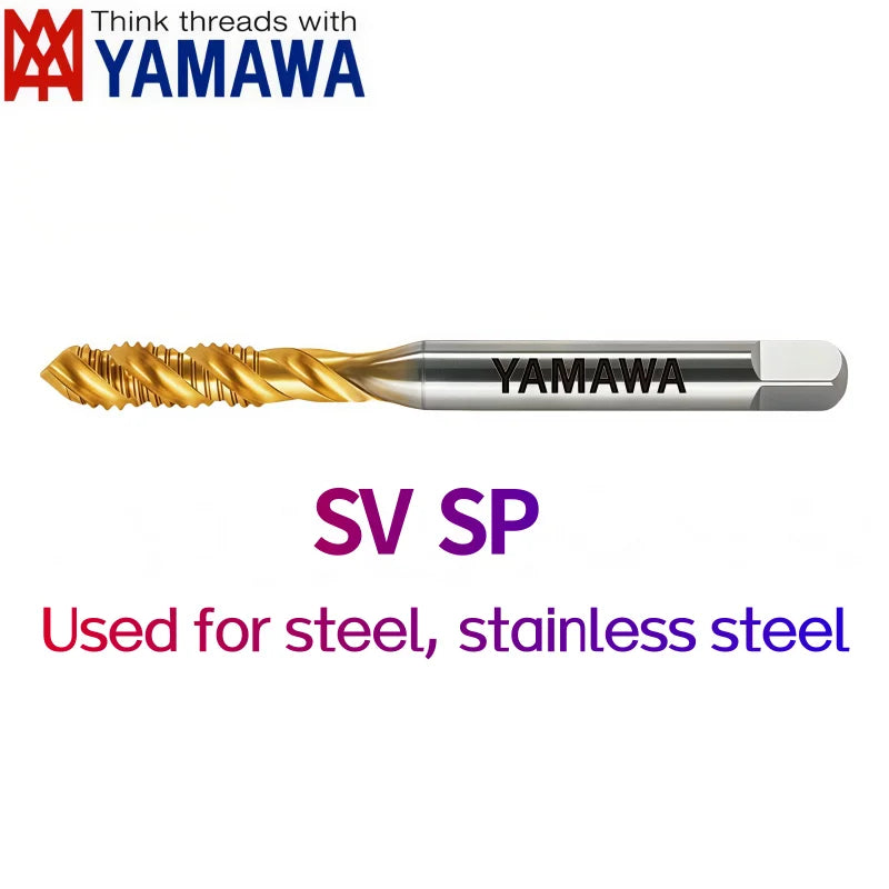 Japanese Yamawa Metric Spiral Fluted Tap Black Stainless