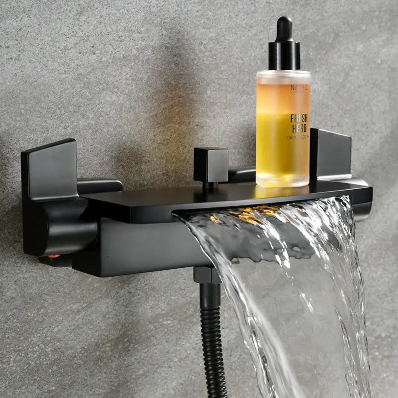 Alenartwater All Copper Wall Mounted Bathtub Waterfall Faucet