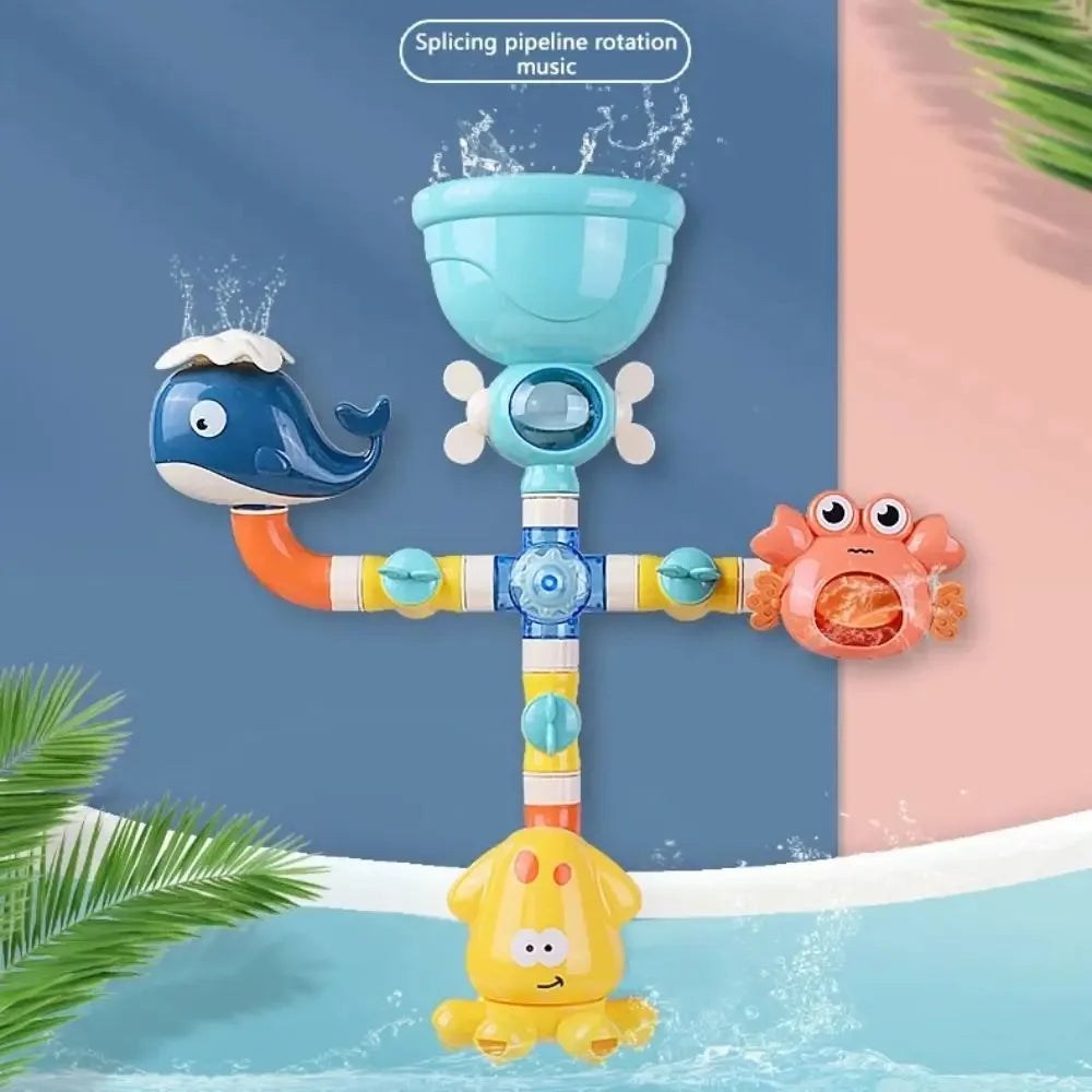 Baby Bath Toy Suction Cup Water Spinner &