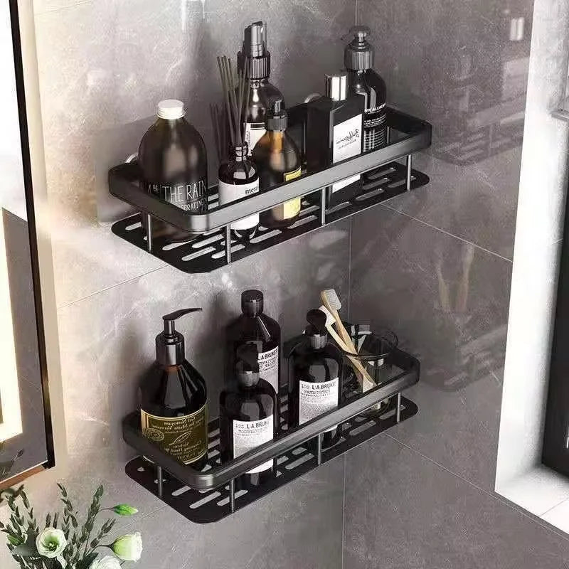Wall Mounted Rectangular Rack Wall Mounted Shower Shampoo