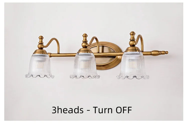 3head Mirror Front Lamp Modern Wall Light Bronze