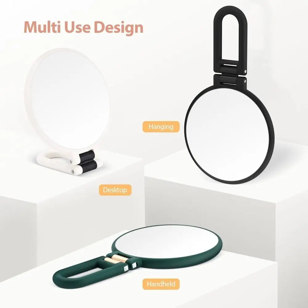 5/10/15x Handheld Mirror Rotation Adjustable Makeup Mirror Double