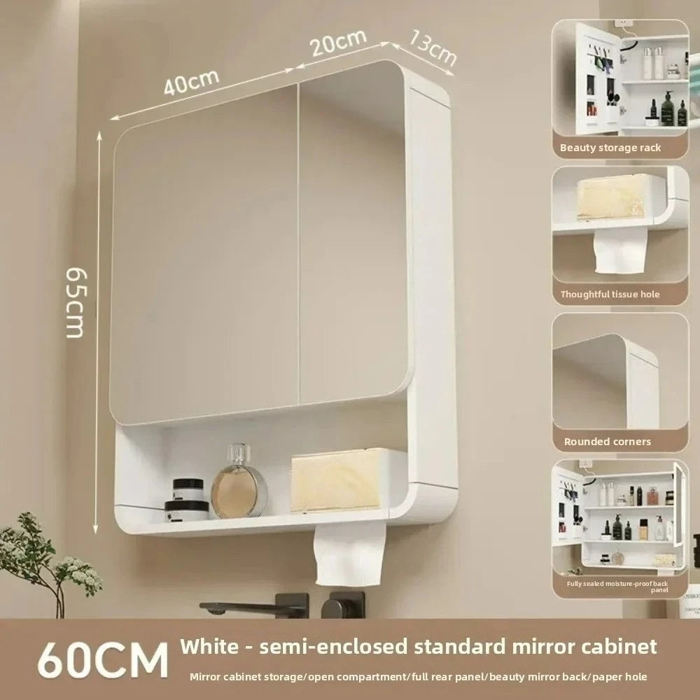Led Bathroom Mirror Cabinet Anti Fog Wall Mounted