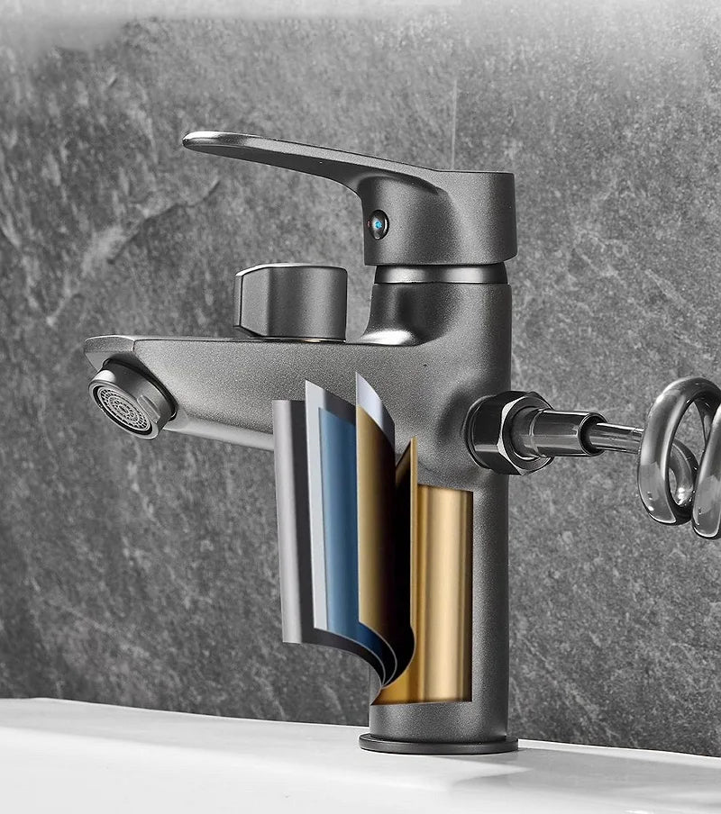 Bathroom Basin Faucet Cold Mixer Tap Shower Switchable